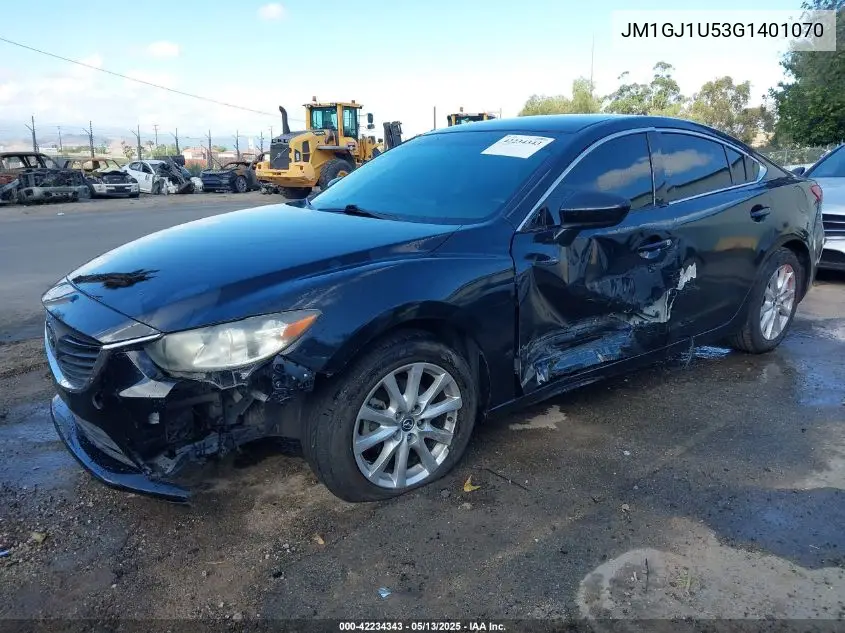 2016 Mazda Mazda6 I Sport VIN: JM1GJ1U53G1401070 Lot: 42234343
