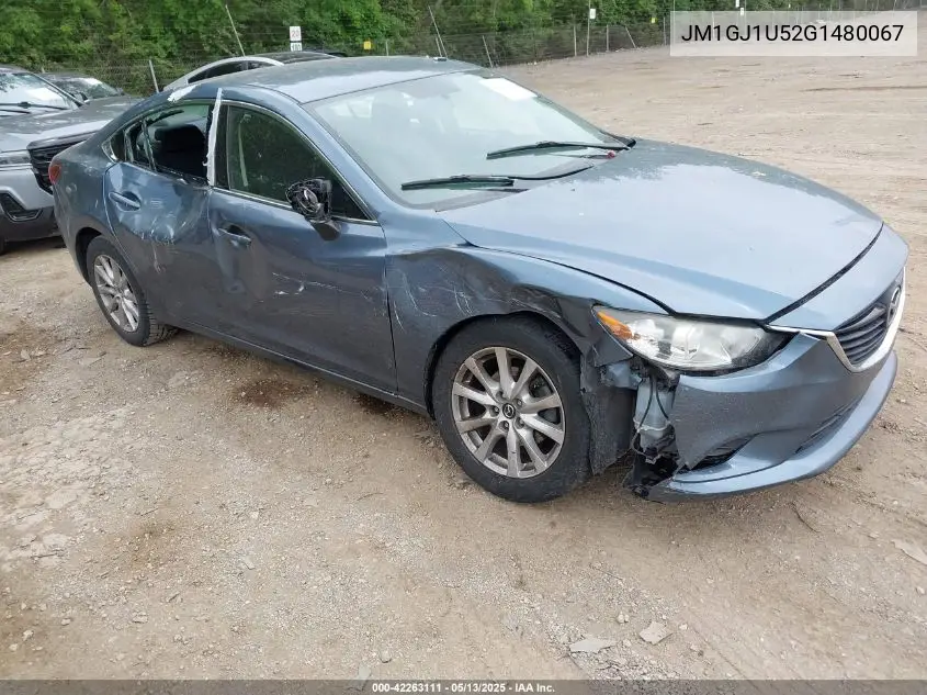 2016 Mazda Mazda6 I Sport VIN: JM1GJ1U52G1480067 Lot: 42263111