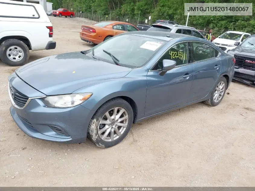 2016 Mazda Mazda6 I Sport VIN: JM1GJ1U52G1480067 Lot: 42263111
