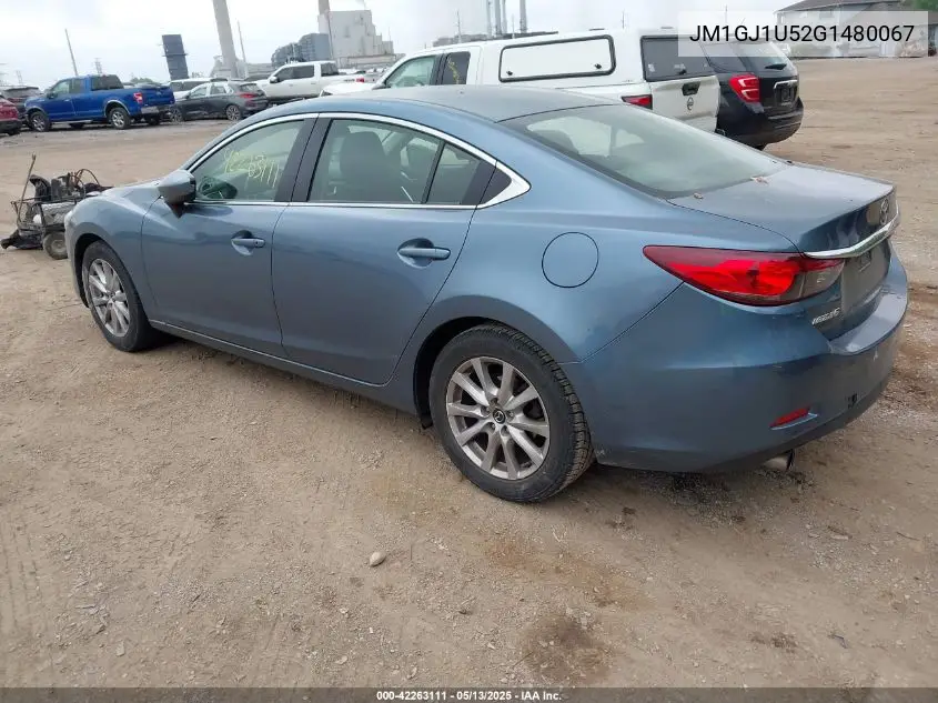 2016 Mazda Mazda6 I Sport VIN: JM1GJ1U52G1480067 Lot: 42263111