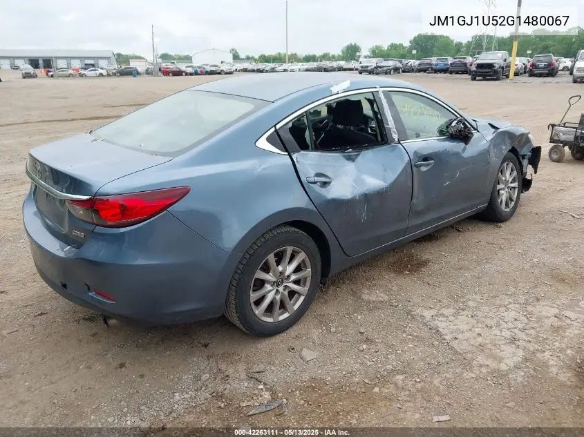 2016 Mazda Mazda6 I Sport VIN: JM1GJ1U52G1480067 Lot: 42263111