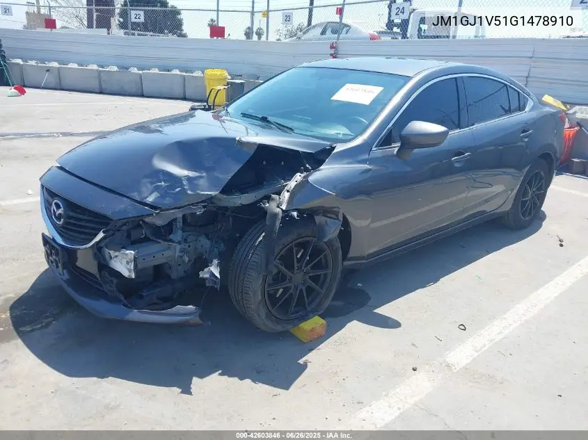 2016 Mazda Mazda6 I Touring VIN: JM1GJ1V51G1478910 Lot: 42603846