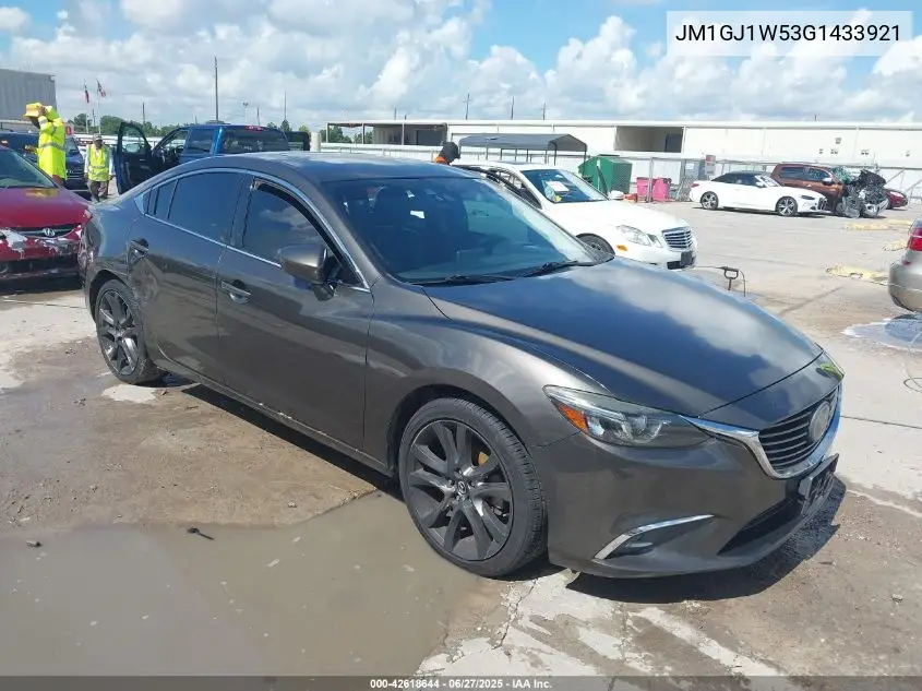 2016 Mazda Mazda6 I Grand Touring VIN: JM1GJ1W53G1433921 Lot: 42618644