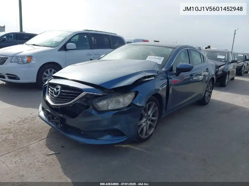 2016 Mazda 6 I Touring VIN: JM1GJ1V56G1452948 Lot: 42634980