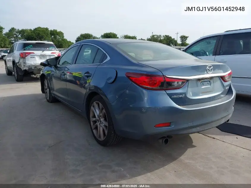 2016 Mazda 6 I Touring VIN: JM1GJ1V56G1452948 Lot: 42634980