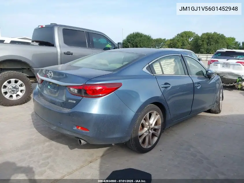 2016 Mazda 6 I Touring VIN: JM1GJ1V56G1452948 Lot: 42634980