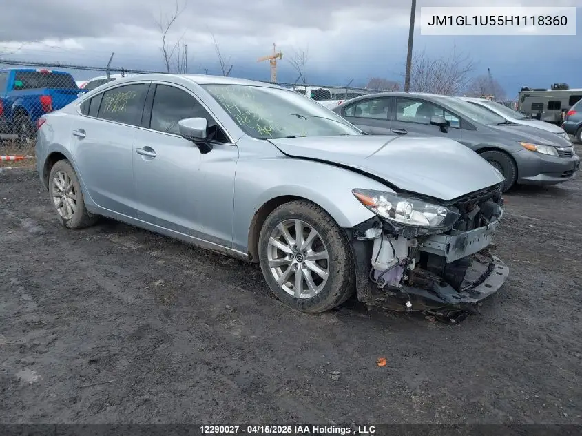 2017 Mazda 6 Sport VIN: JM1GL1U55H1118360 Lot: 12290027