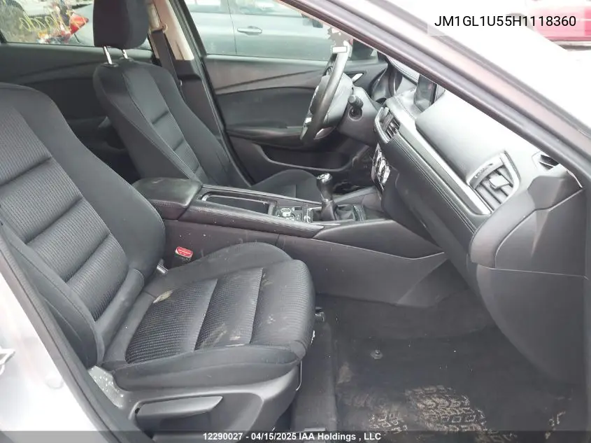 2017 Mazda 6 Sport VIN: JM1GL1U55H1118360 Lot: 12290027