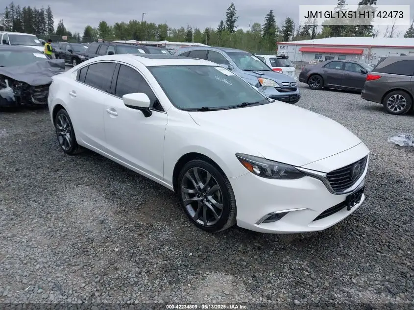 2017 Mazda Mazda6 Grand Touring VIN: JM1GL1X51H1142473 Lot: 42234809