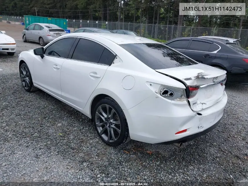2017 Mazda Mazda6 Grand Touring VIN: JM1GL1X51H1142473 Lot: 42234809