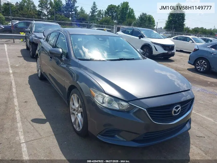 2017 Mazda Mazda6 Touring VIN: JM1GL1V58H1149777 Lot: 42547622
