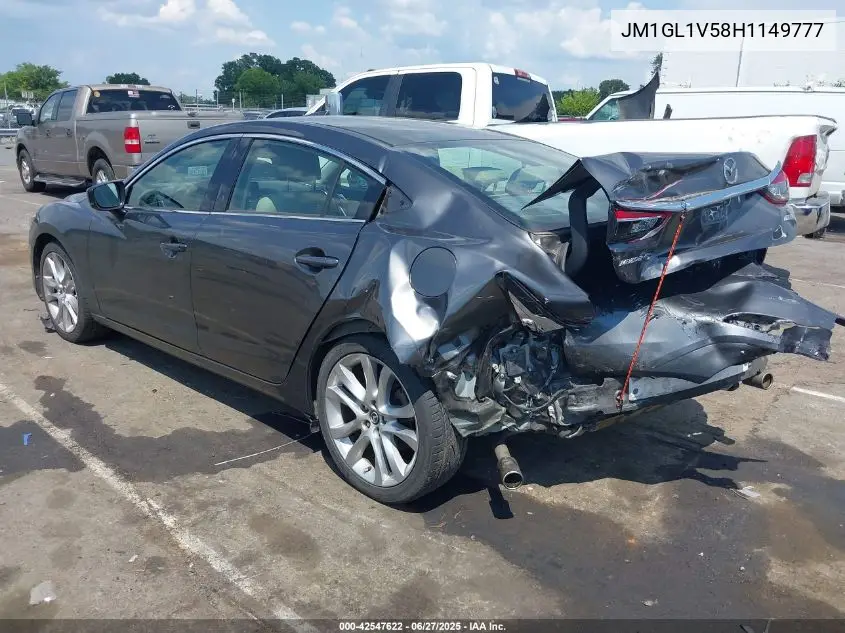2017 Mazda Mazda6 Touring VIN: JM1GL1V58H1149777 Lot: 42547622