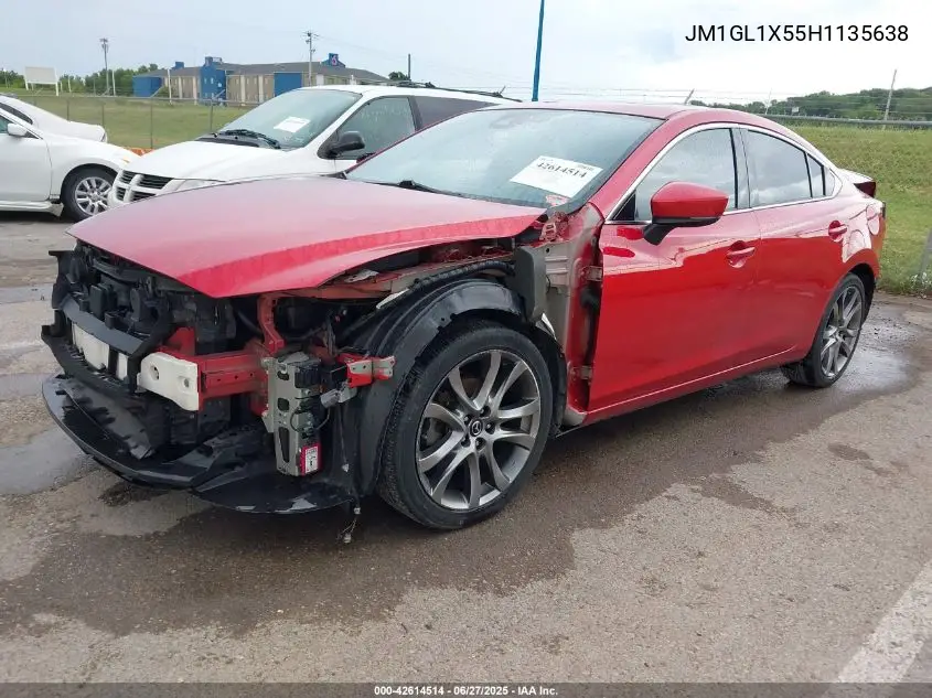 2017 Mazda Mazda6 Grand Touring VIN: JM1GL1X55H1135638 Lot: 42614514