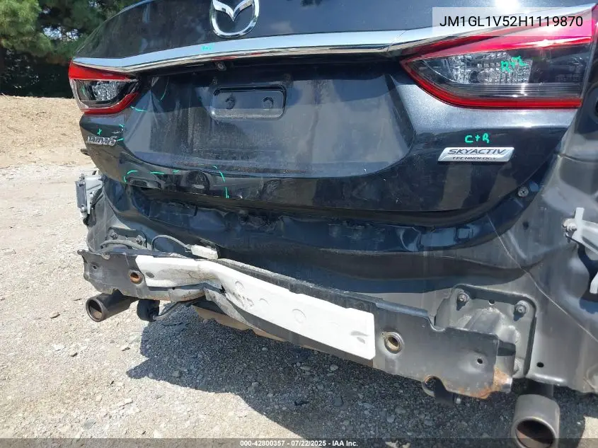 2017 Mazda Mazda6 Touring VIN: JM1GL1V52H1119870 Lot: 42800357