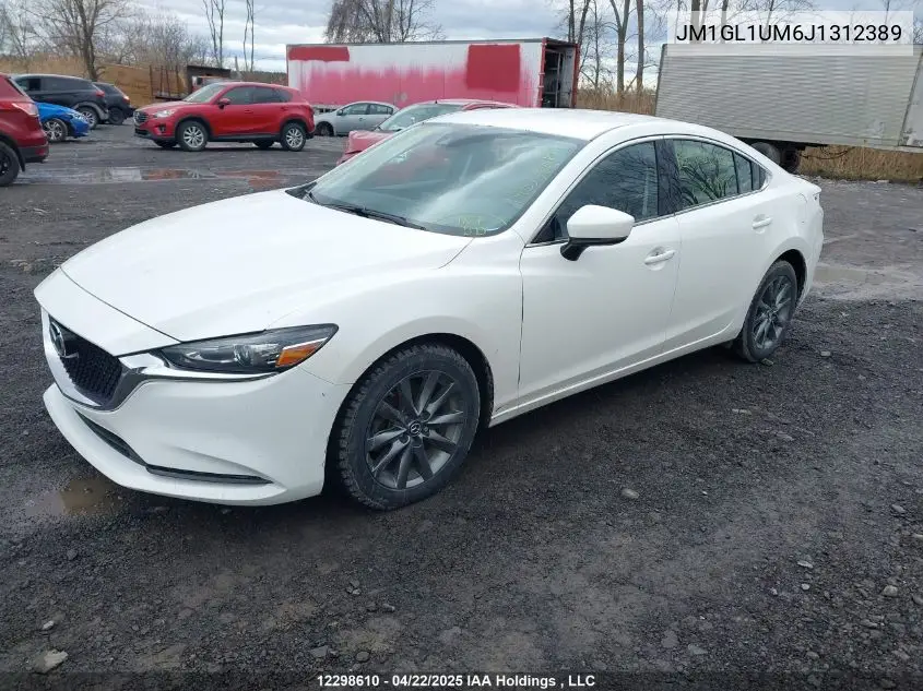 2018 Mazda 6 Sport VIN: JM1GL1UM6J1312389 Lot: 12298610