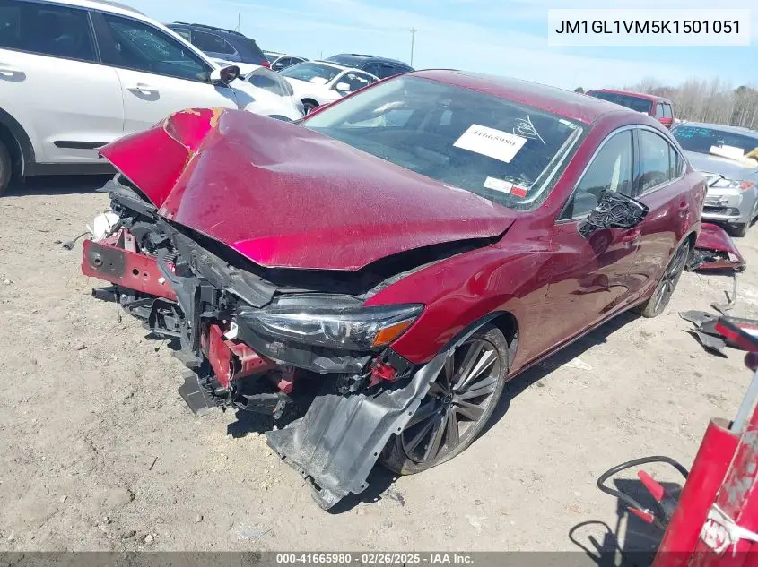 2019 Mazda Mazda6 Touring VIN: JM1GL1VM5K1501051 Lot: 41665980