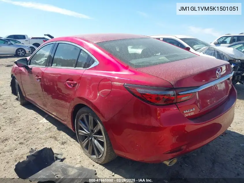 2019 Mazda Mazda6 Touring VIN: JM1GL1VM5K1501051 Lot: 41665980