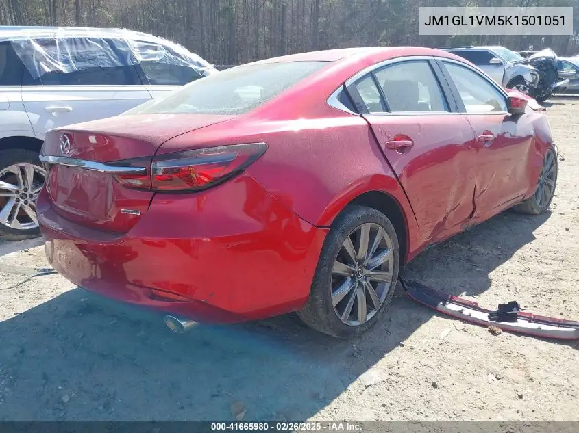 2019 Mazda Mazda6 Touring VIN: JM1GL1VM5K1501051 Lot: 41665980