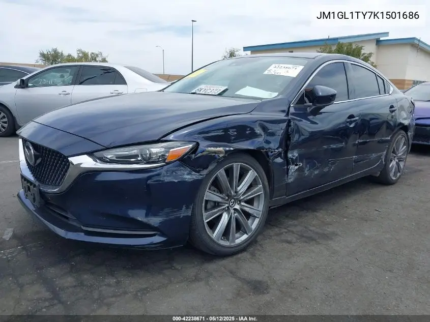 2019 Mazda Mazda6 Grand Touring VIN: JM1GL1TY7K1501686 Lot: 42238671