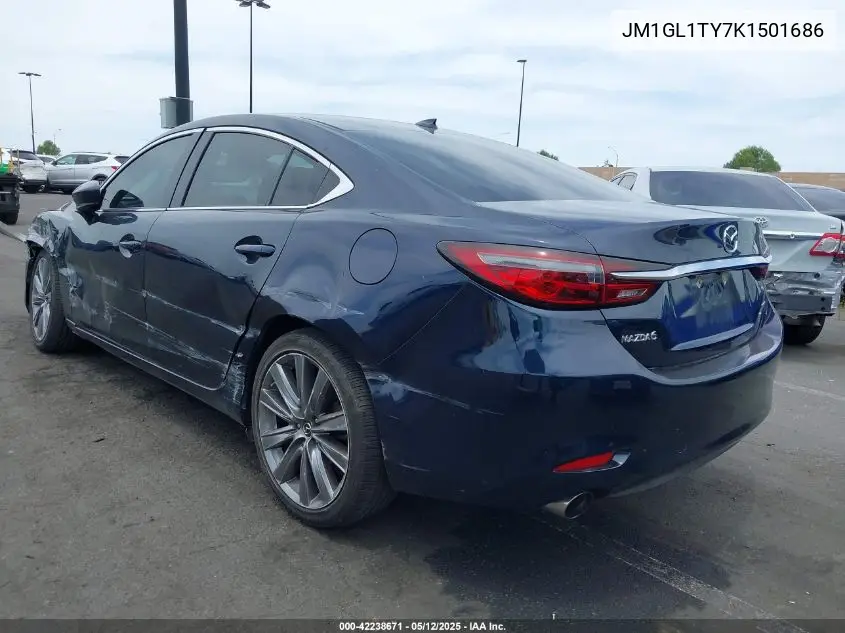 2019 Mazda Mazda6 Grand Touring VIN: JM1GL1TY7K1501686 Lot: 42238671