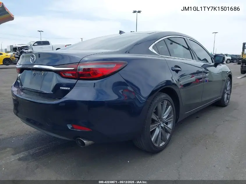2019 Mazda Mazda6 Grand Touring VIN: JM1GL1TY7K1501686 Lot: 42238671