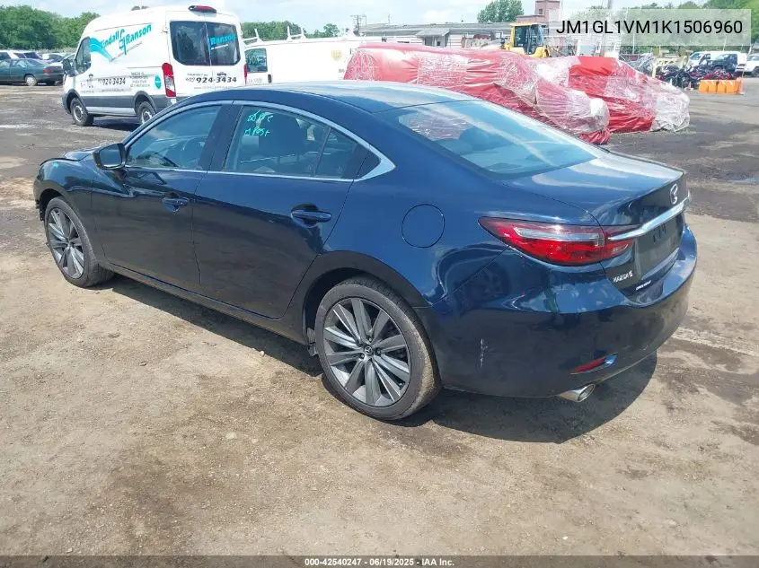 2019 Mazda Mazda6 Touring VIN: JM1GL1VM1K1506960 Lot: 42540247