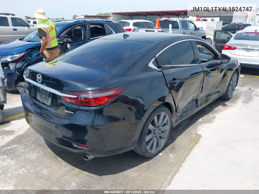 2020 Mazda Mazda6 Grand Touring VIN: JM1GL1TY4L1524747 Lot: 42255217