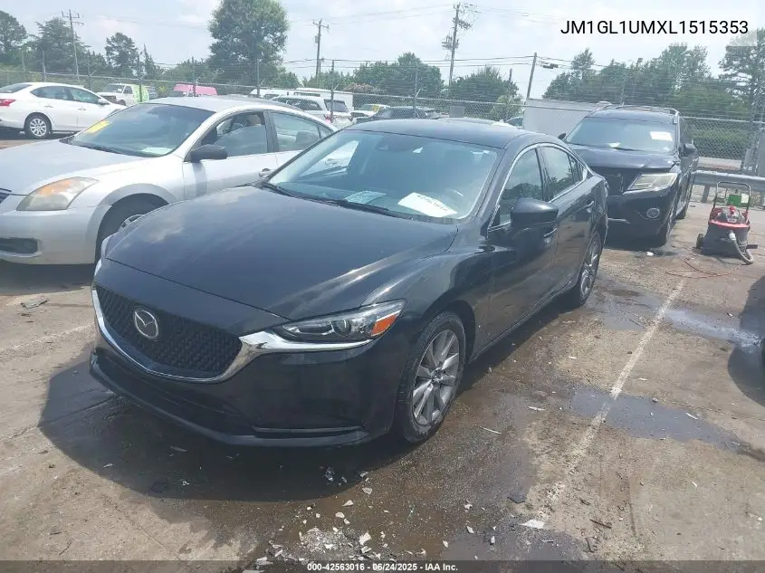 2020 Mazda Mazda6 Sport VIN: JM1GL1UMXL1515353 Lot: 42563016
