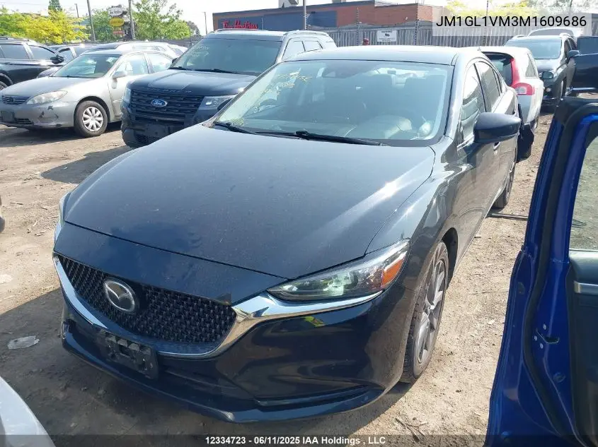2021 Mazda 6 Touring VIN: JM1GL1VM3M1609686 Lot: 12334723