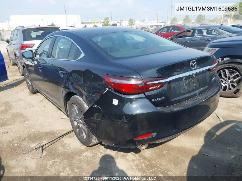 2021 Mazda 6 Touring VIN: JM1GL1VM3M1609686 Lot: 12334723