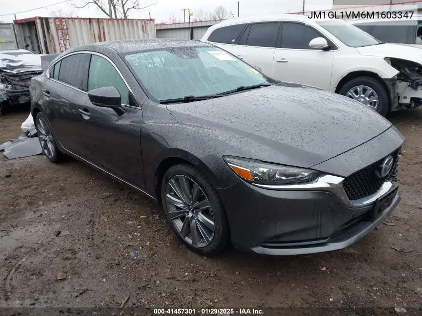 2021 Mazda Mazda6 Touring VIN: JM1GL1VM6M1603347 Lot: 41457301