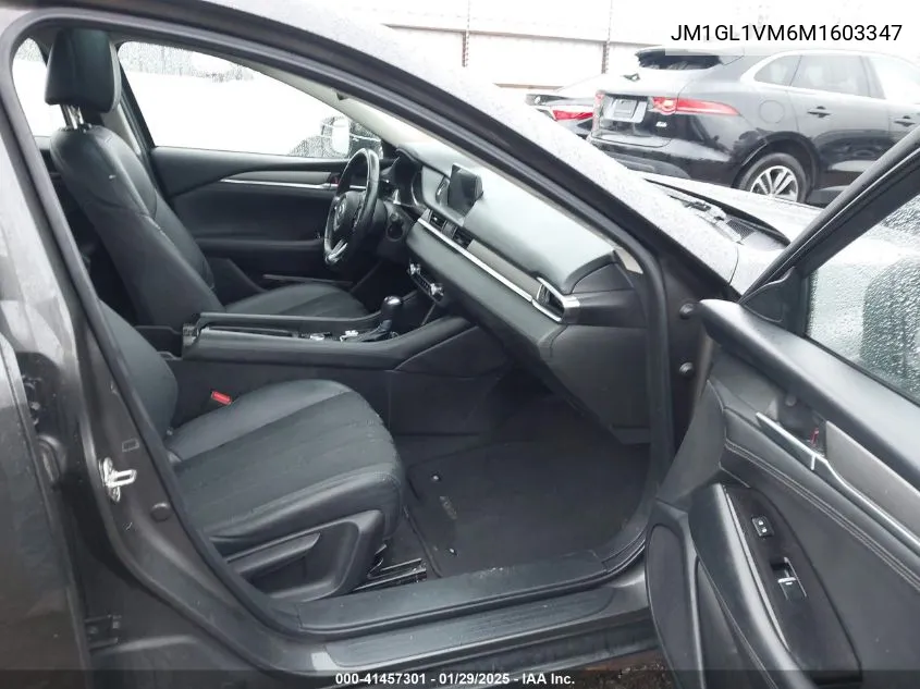 2021 Mazda Mazda6 Touring VIN: JM1GL1VM6M1603347 Lot: 41457301