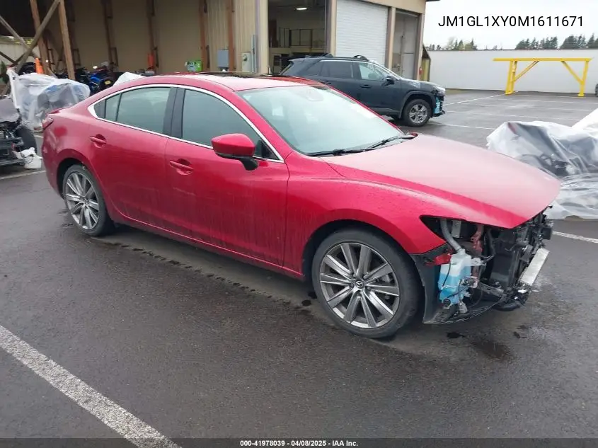 2021 Mazda Mazda6 Signature VIN: JM1GL1XY0M1611671 Lot: 41978039