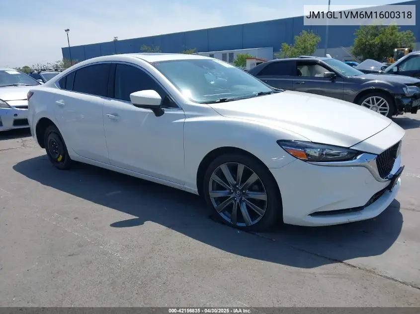 2021 Mazda Mazda6 Touring VIN: JM1GL1VM6M1600318 Lot: 42156835