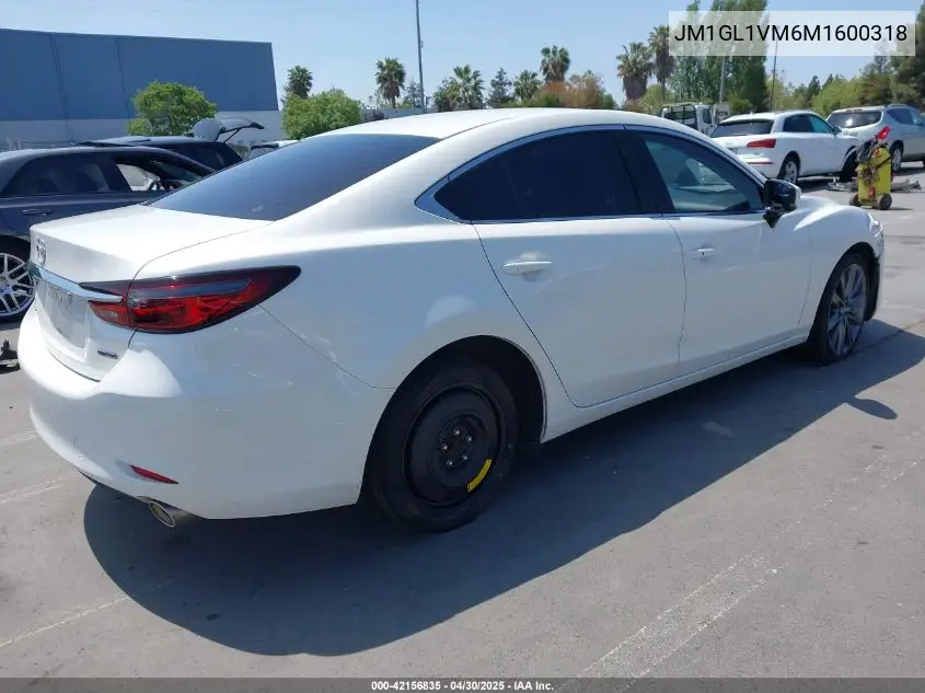 2021 Mazda Mazda6 Touring VIN: JM1GL1VM6M1600318 Lot: 42156835