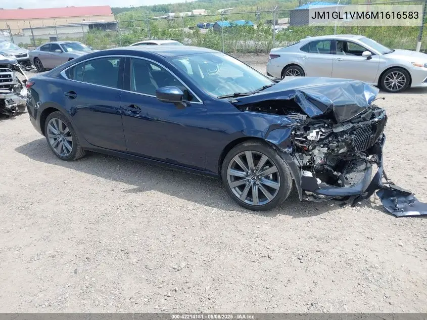 2021 Mazda Mazda6 Touring VIN: JM1GL1VM6M1616583 Lot: 42214151
