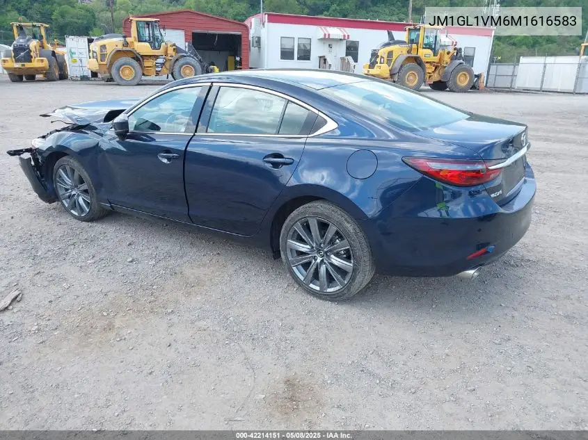 2021 Mazda Mazda6 Touring VIN: JM1GL1VM6M1616583 Lot: 42214151