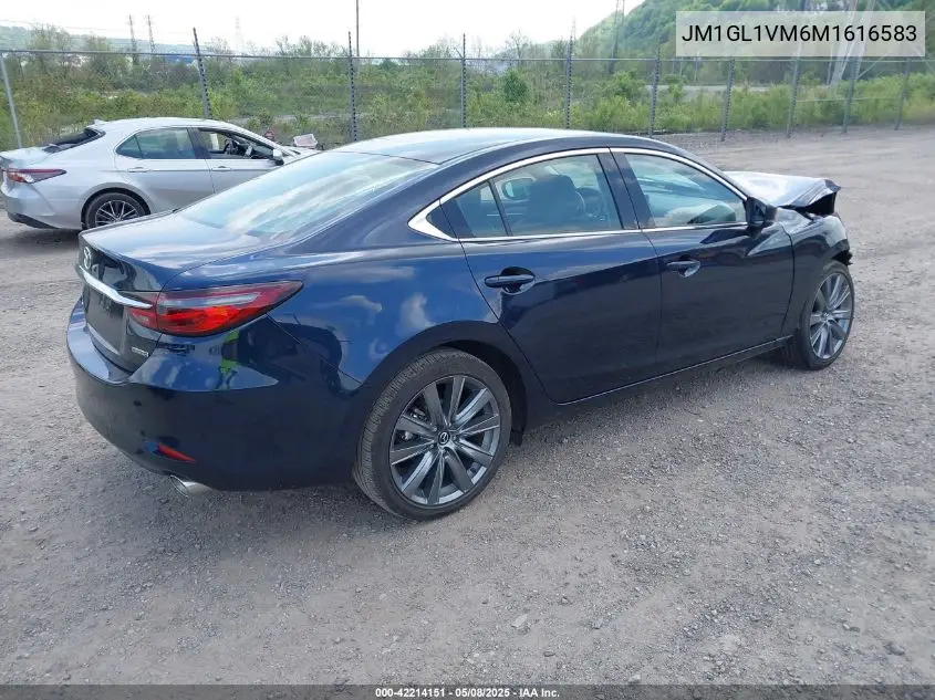 2021 Mazda Mazda6 Touring VIN: JM1GL1VM6M1616583 Lot: 42214151