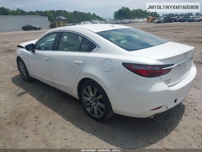 2021 Mazda Mazda6 Grand Touring Reserve VIN: JM1GL1WYXM1600808 Lot: 42230657