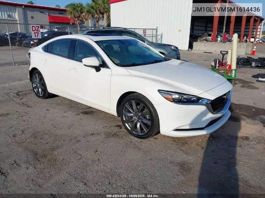 2021 Mazda Mazda6 Touring VIN: JM1GL1VM5M1614436 Lot: 42233189