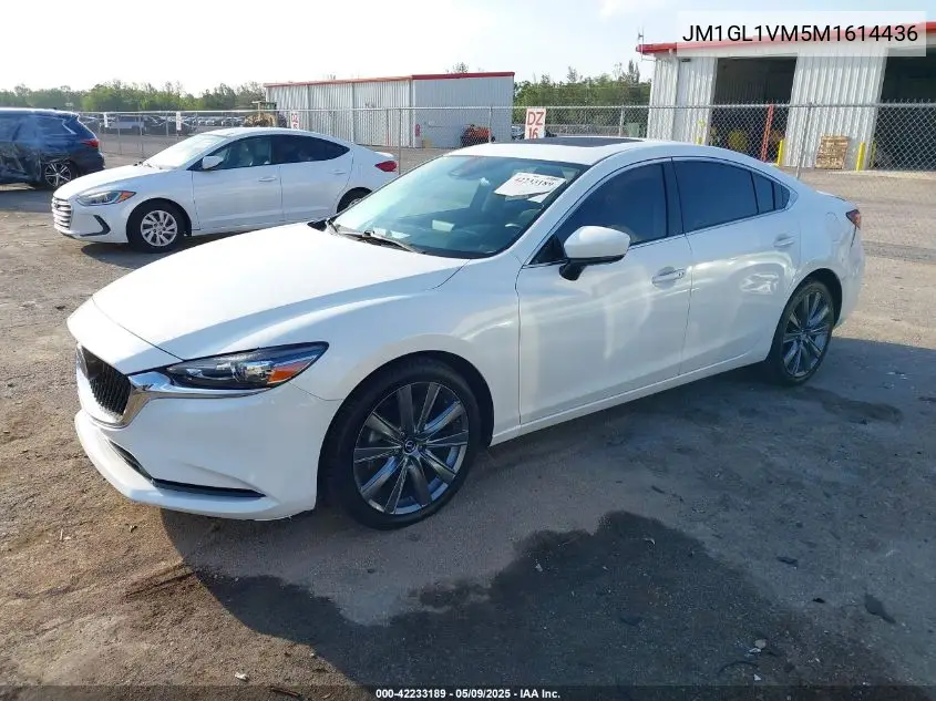 2021 Mazda Mazda6 Touring VIN: JM1GL1VM5M1614436 Lot: 42233189