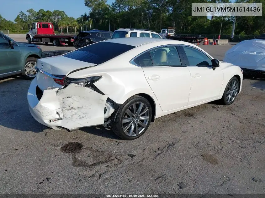 2021 Mazda Mazda6 Touring VIN: JM1GL1VM5M1614436 Lot: 42233189