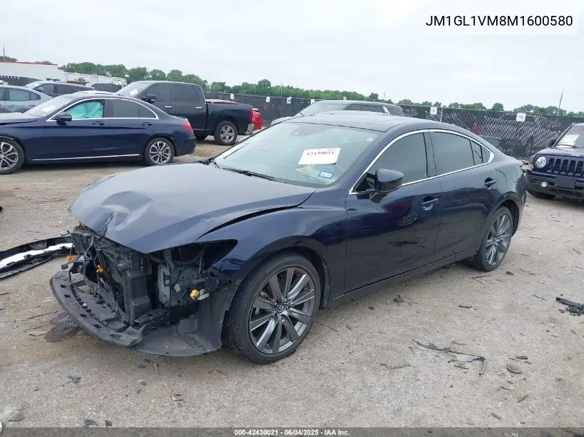 2021 Mazda Mazda6 Touring VIN: JM1GL1VM8M1600580 Lot: 42430021