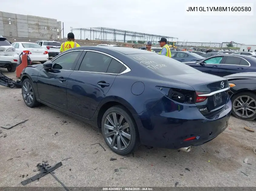 2021 Mazda Mazda6 Touring VIN: JM1GL1VM8M1600580 Lot: 42430021