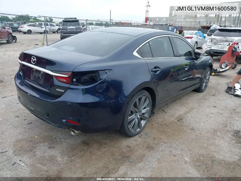 2021 Mazda Mazda6 Touring VIN: JM1GL1VM8M1600580 Lot: 42430021