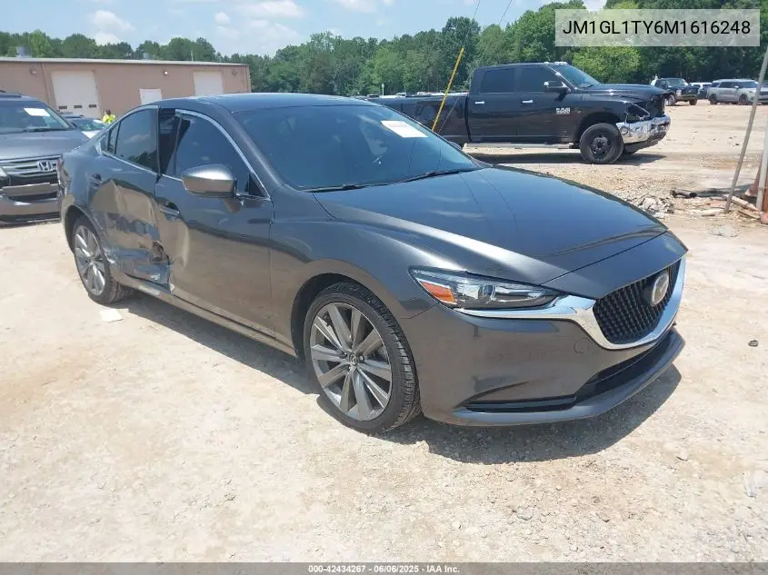 2021 Mazda Mazda6 Grand Touring VIN: JM1GL1TY6M1616248 Lot: 42434267