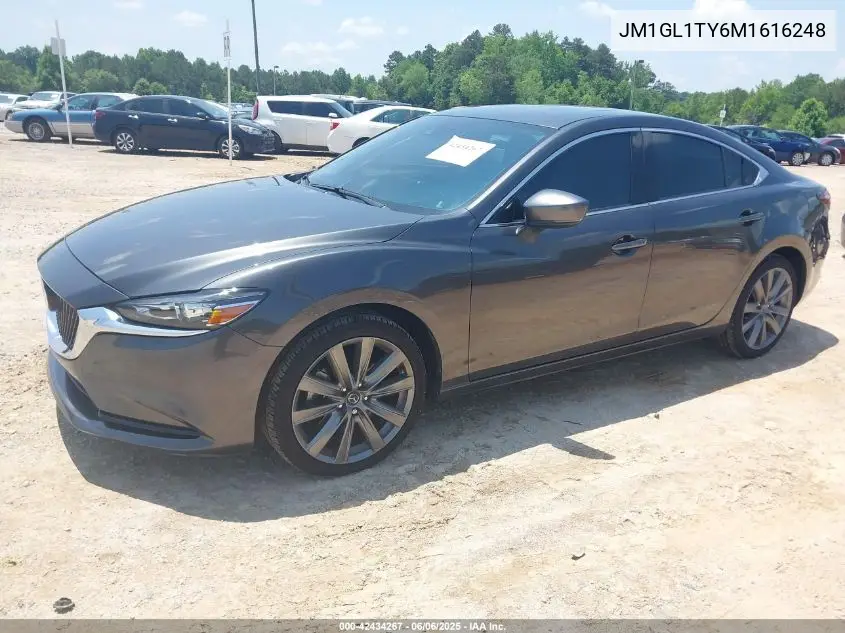 2021 Mazda Mazda6 Grand Touring VIN: JM1GL1TY6M1616248 Lot: 42434267