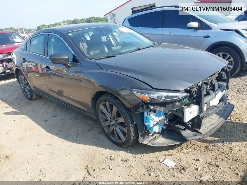 2021 Mazda Mazda6 Touring VIN: JM1GL1VM3M1603404 Lot: 42472919