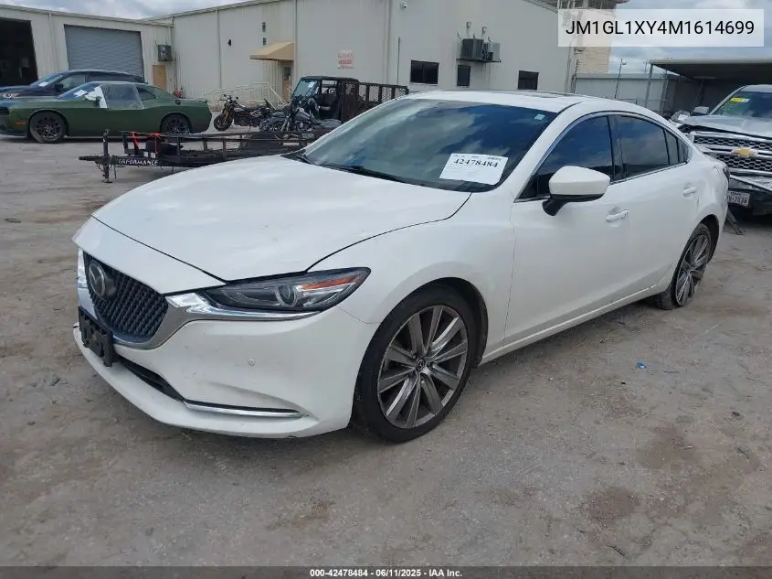 2021 Mazda Mazda6 Signature VIN: JM1GL1XY4M1614699 Lot: 42478484