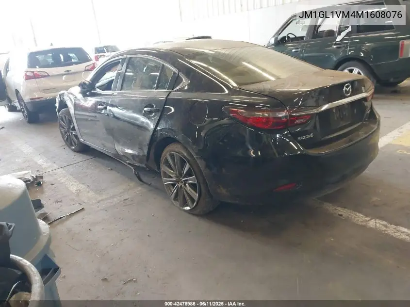 2021 Mazda Mazda6 Touring VIN: JM1GL1VM4M1608076 Lot: 42478986